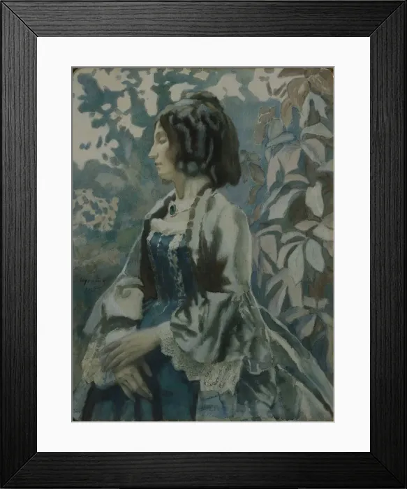 Framed Print : Portrait of a Lady, 1902. Artist: Borisov-Musatov, Viktor Elpidiforovich (1870-1905) Framed Print : Portrait of a Lady, 1902. Artist: Borisov-Musatov, Viktor Elpidiforovich (1870-1905)