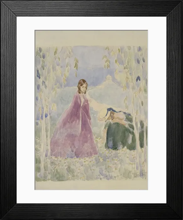 Framed Print : Zubrilovka, 1901. Artist: Borisov-Musatov, Viktor Elpidiforovich (1870-1905) Framed Print : Zubrilovka, 1901. Artist: Borisov-Musatov, Viktor Elpidiforovich (1870-1905)