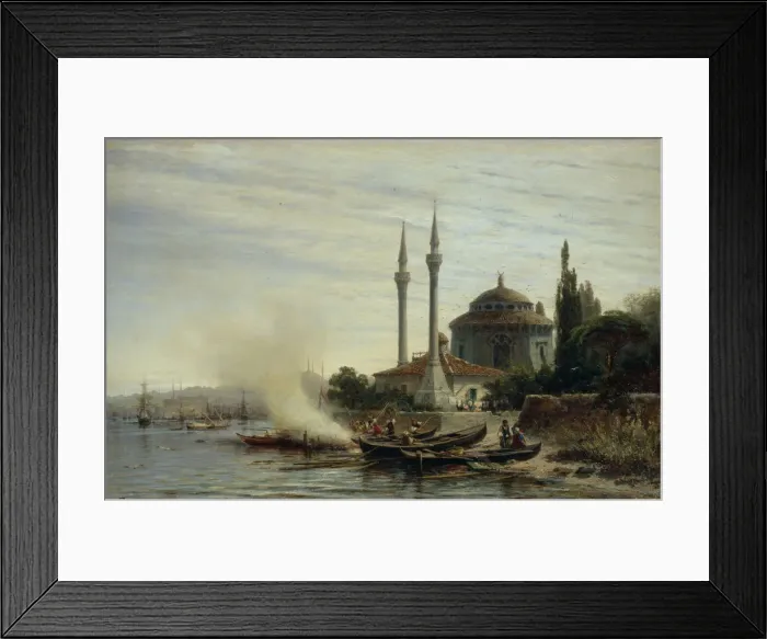 Framed Print : Golden Horn. Constantinople, 1864. Artist: Bogolyubov, Alexei Petrovich (1824-1896) Framed Print : Golden Horn. Constantinople, 1864. Artist: Bogolyubov, Alexei Petrovich (1824-1896)