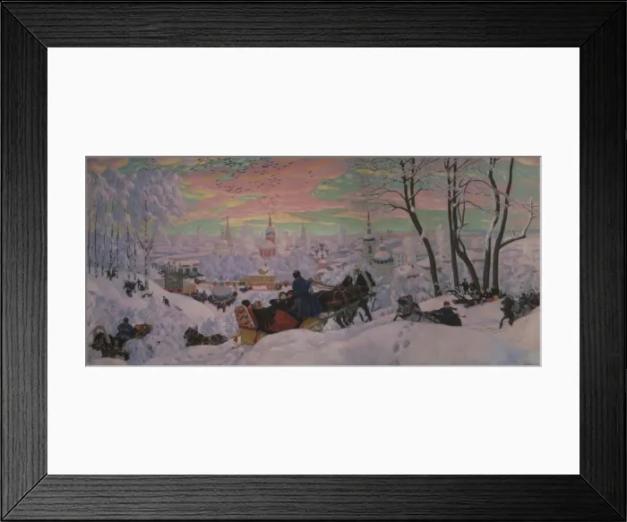 Framed Print : Shrovetide, 1916. Artist: Kustodiev, Boris Michaylovich (1878-1927) Framed Print : Shrovetide, 1916. Artist: Kustodiev, Boris Michaylovich (1878-1927)