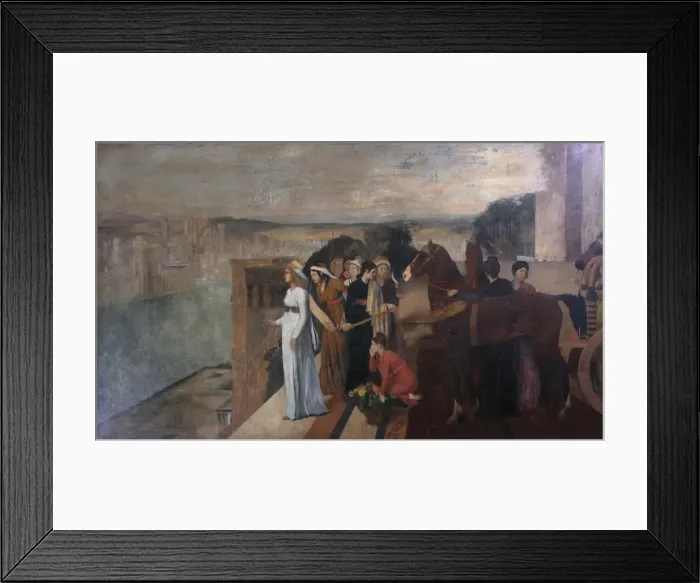 Framed Print : Semiramis Building Babylon, 1861. Artist: Degas, Edgar (1834-1917) Framed Print : Semiramis Building Babylon, 1861. Artist: Degas, Edgar (1834-1917)