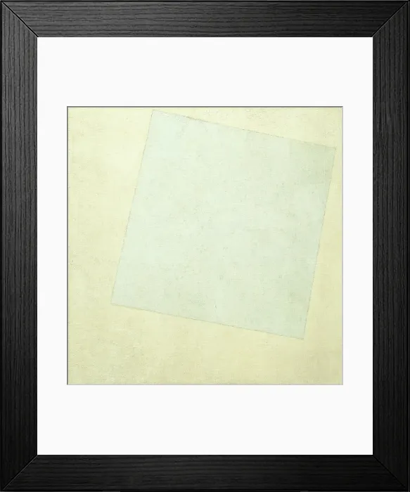 Framed Print : Suprematist Composition. White on White, 1918. Artist: Malevich, Kasimir Severinovich (1878-1935) Framed Print : Suprematist Composition. White on White, 1918. Artist: Malevich, Kasimir Severinovich (1878-1935)