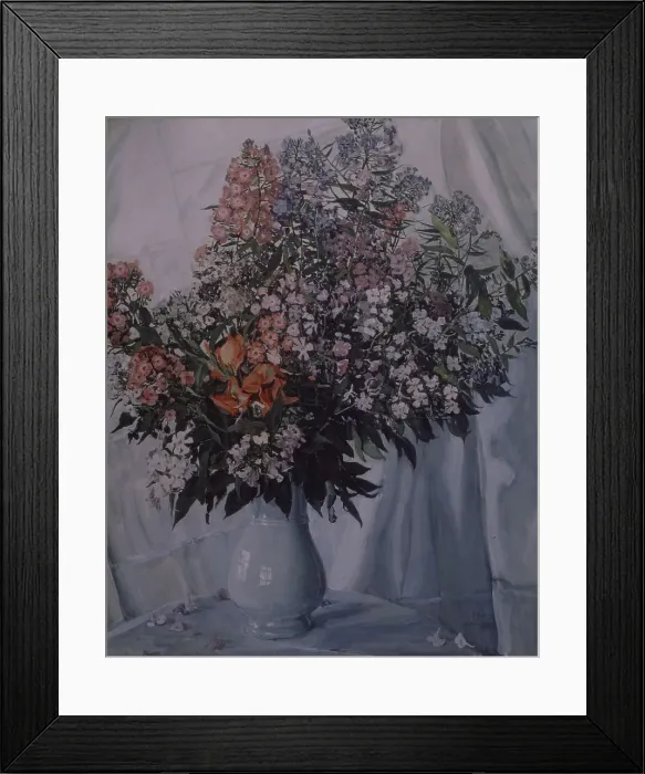 Framed Print : Still life. Phloxes, 1911. Artist: Golovin, Alexander Yakovlevich (1863-1930) Framed Print : Still life. Phloxes, 1911. Artist: Golovin, Alexander Yakovlevich (1863-1930)