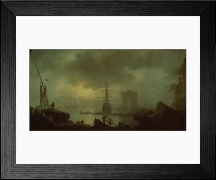 Framed Print : View of the Sea. Mist. Artist: Vernet, Claude Joseph (1714-1789) Framed Print : View of the Sea. Mist. Artist: Vernet, Claude Joseph (1714-1789)