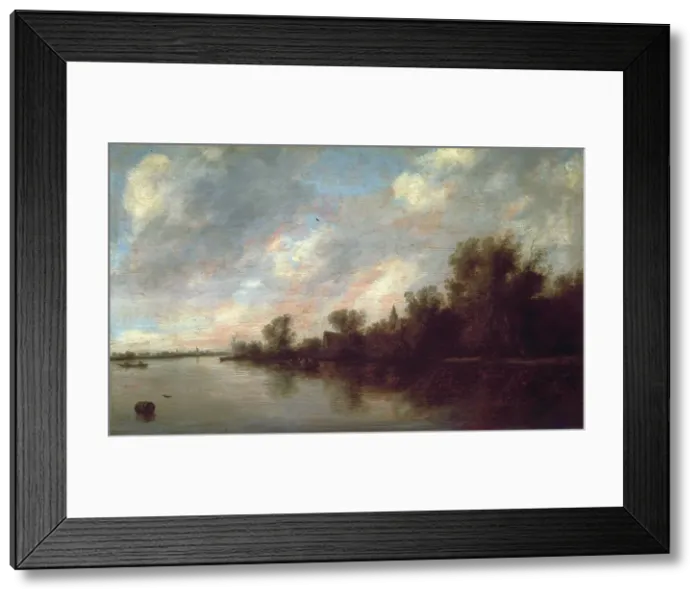 Framed Print : River view, 1631. Artist: Ruisdael, Salomon Jacobsz, van (1600 / 3-1670) Framed Print : River view, 1631. Artist: Ruisdael, Salomon Jacobsz, van (1600 / 3-1670)
