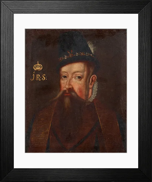 Framed Print : Portrait of the King John III of Sweden (1537-1592), um 1700. Artist: Anonymous Framed Print : Portrait of the King John III of Sweden (1537-1592), um 1700. Artist: Anonymous