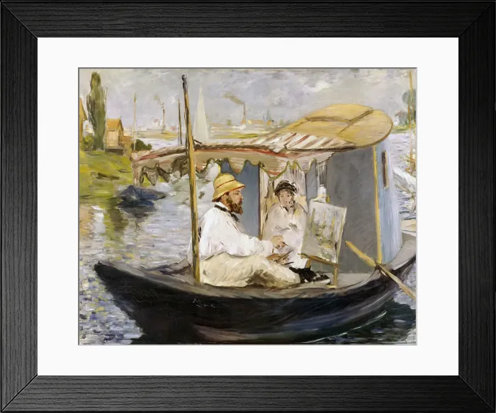 Framed Print : The Boat (Claude Monet in Argenteuil), 1874. Artist: Manet, Edouard (1832-1883) Framed Print : The Boat (Claude Monet in Argenteuil), 1874. Artist: Manet, Edouard (1832-1883)