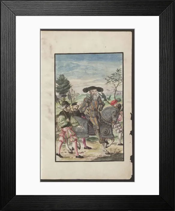 Framed Print : Albert, Duke of Prussia (From: Kriegsordnung), 1555. Artist: Anonymous Framed Print : Albert, Duke of Prussia (From: Kriegsordnung), 1555. Artist: Anonymous