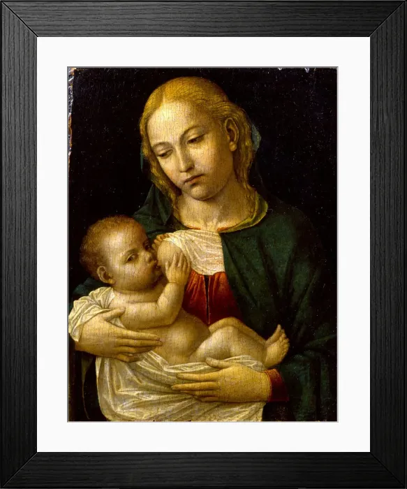 Framed Print : Madonna del Latte, ca 1485. Artist: Bergognone, Ambrogio (1453-1523) Framed Print : Madonna del Latte, ca 1485. Artist: Bergognone, Ambrogio (1453-1523)