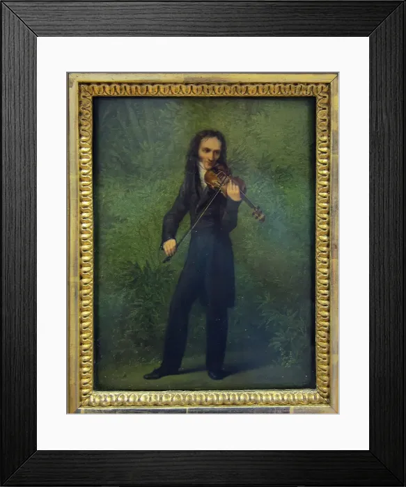 Framed Print : Portrait of Niccolo Paganini (1782-1840), 1830-1831. Artist: Kersting, Georg Friedrich (1785-1847) Framed Print : Portrait of Niccolo Paganini (1782-1840), 1830-1831. Artist: Kersting, Georg Friedrich (1785-1847)