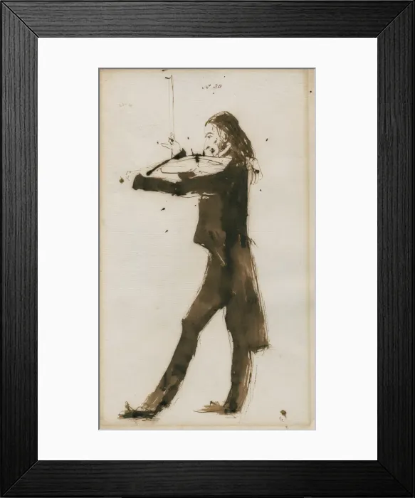 Framed Print : Portrait of Niccolo Paganini (1782-1840), 1831. Artist: Landseer, Sir Edwin Henry (1802-1873) Framed Print : Portrait of Niccolo Paganini (1782-1840), 1831. Artist: Landseer, Sir Edwin Henry (1802-1873)