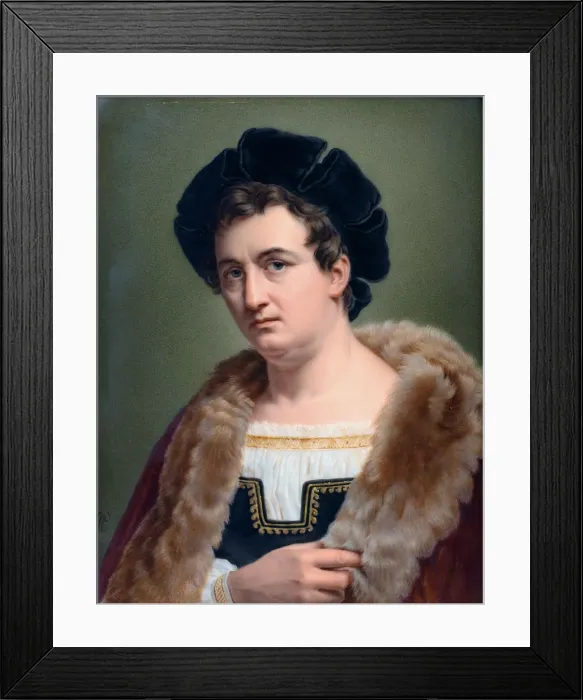 Framed Print : Portrait of Francois-Joseph Talma (1763-1826), 1823. Artist: Perlet, Aimee (active 1824-1845) Framed Print : Portrait of Francois-Joseph Talma (1763-1826), 1823. Artist: Perlet, Aimee (active 1824-1845)