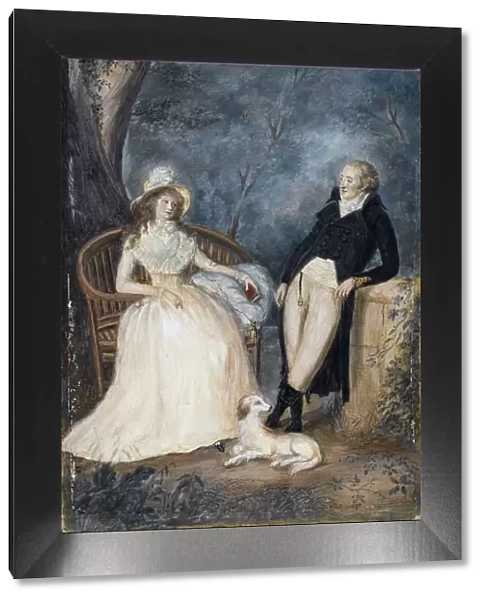 Charlotte von Stein and Johann Wolfgang von Goethe in conversation, Second Half of the 18th cen Artist: German master