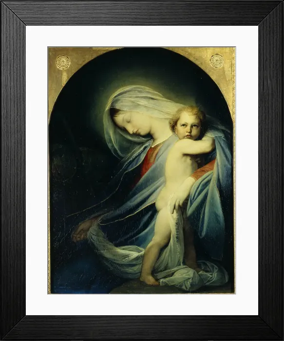 Framed Print : Rest on the Flight into Egypt, 1838. Artist: Bruni, Fyodor Antonovich (1800-1875) Framed Print : Rest on the Flight into Egypt, 1838. Artist: Bruni, Fyodor Antonovich (1800-1875)