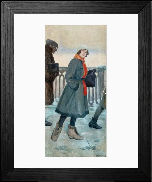 Framed Print : The Way to Work, 1926. Artist: Buchholz, Fyodor Fyodorovich (1857-1942) Framed Print : The Way to Work, 1926. Artist: Buchholz, Fyodor Fyodorovich (1857-1942)