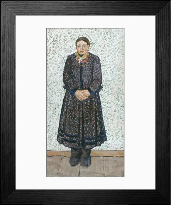 Framed Print : Ukrainian Peasant Woman, 1910-1911. Artist: Burliuk, Vladimir Davidovich (1886-1917) Framed Print : Ukrainian Peasant Woman, 1910-1911. Artist: Burliuk, Vladimir Davidovich (1886-1917)