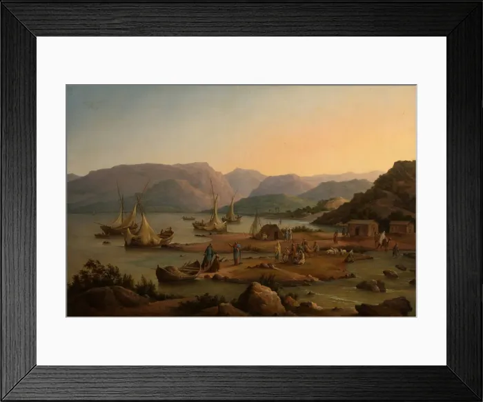 Framed Print : The Calling of the First Apostles, 1866. Artist: Chernetsov, Nikanor Grigoryevich (1805-1879) Framed Print : The Calling of the First Apostles, 1866. Artist: Chernetsov, Nikanor Grigoryevich (1805-1879)