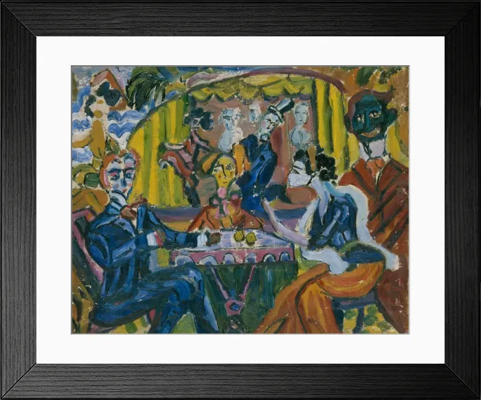 Framed Print : The Stray Dog Cabaret in Saint Petersburg, 1910s. Artist: Dmitriyev, Vladimir Vladimirovich (1900-1948) Framed Print : The Stray Dog Cabaret in Saint Petersburg, 1910s. Artist: Dmitriyev, Vladimir Vladimirovich (1900-1948)