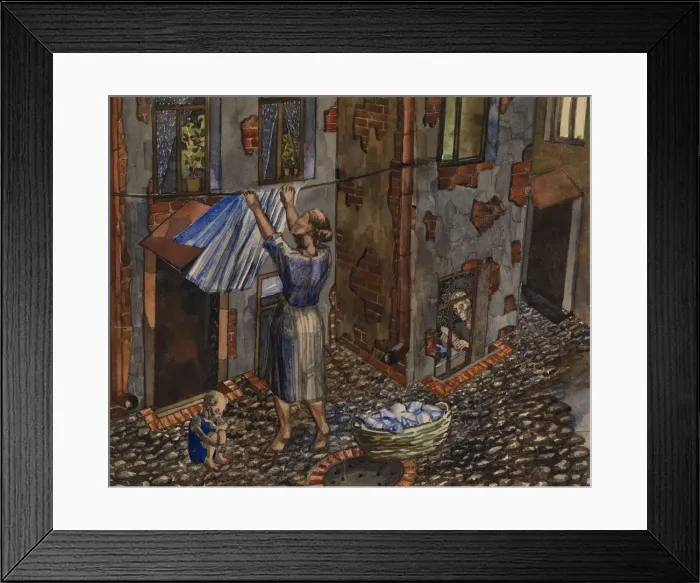 Framed Print : Old Courtyard, 1930. Artist: Evgrafov, Nikolay Ivanovich (1904-1941) Framed Print : Old Courtyard, 1930. Artist: Evgrafov, Nikolay Ivanovich (1904-1941)