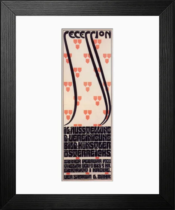Framed Print : Poster for the Vienna Secession Exhibition, 1903. Artist: Roller, Alfred (1864-1935) Framed Print : Poster for the Vienna Secession Exhibition, 1903. Artist: Roller, Alfred (1864-1935)