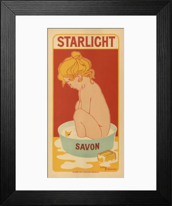 Framed Print : Starlight Savon, 1899. Artist: Meunier, Henri Georges (1873-1922) Framed Print : Starlight Savon, 1899. Artist: Meunier, Henri Georges (1873-1922)