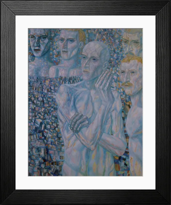 Framed Print : Men, Early 1930s. Artist: Filonov, Pavel Nikolayevich (1883-1941) Framed Print : Men, Early 1930s. Artist: Filonov, Pavel Nikolayevich (1883-1941)