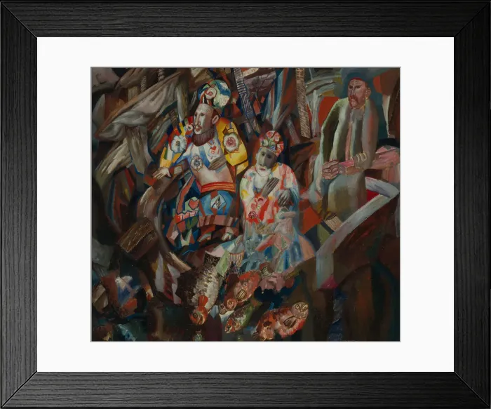 Framed Print : East and West, 1912-1913. Artist: Filonov, Pavel Nikolayevich (1883-1941) Framed Print : East and West, 1912-1913. Artist: Filonov, Pavel Nikolayevich (1883-1941)