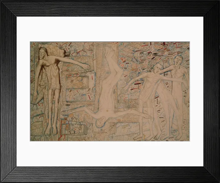 Framed Print : Execution, 1912. Artist: Filonov, Pavel Nikolayevich (1883-1941) Framed Print : Execution, 1912. Artist: Filonov, Pavel Nikolayevich (1883-1941)