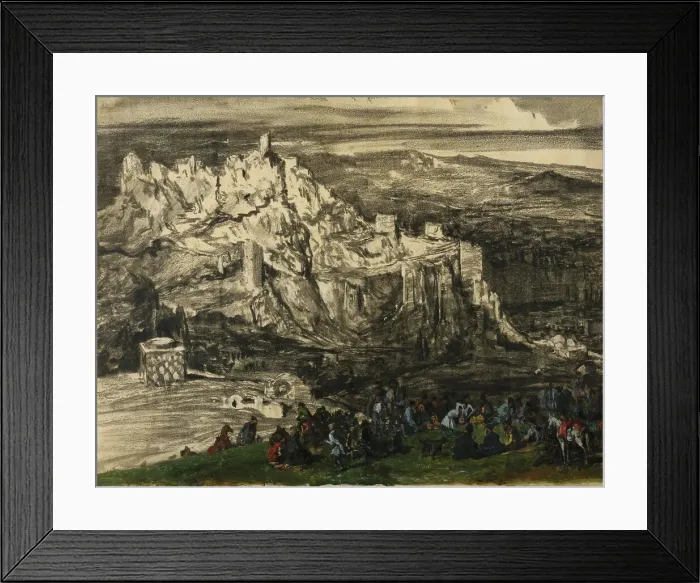 Framed Print : View of Tiflis, 1840s. Artist: Gagarin, Grigori Grigorievich (1810-1893) Framed Print : View of Tiflis, 1840s. Artist: Gagarin, Grigori Grigorievich (1810-1893)