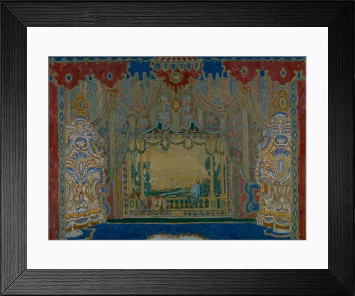 Framed Print : Stage design for the theatre play Don Juan by Moliere, 1910. Artist: Golovin, Alexander Yakovlevich (1863-1930) Framed Print : Stage design for the theatre play Don Juan by Moliere, 1910. Artist: Golovin, Alexander Yakovlevich (1863-1930)