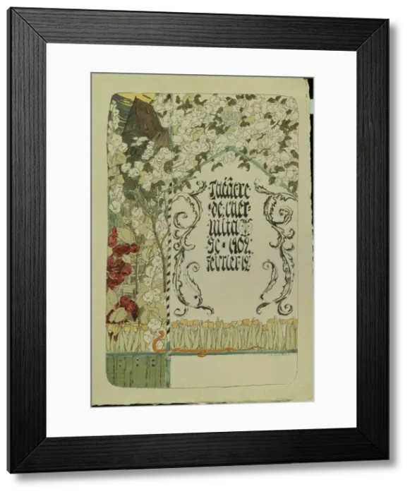 Framed Print : Theatre programme for the theatre play Faust, 1902. Artist: Golovin, Alexander Yakovlevich (1863-1930) Framed Print : Theatre programme for the theatre play Faust, 1902. Artist: Golovin, Alexander Yakovlevich (1863-1930)