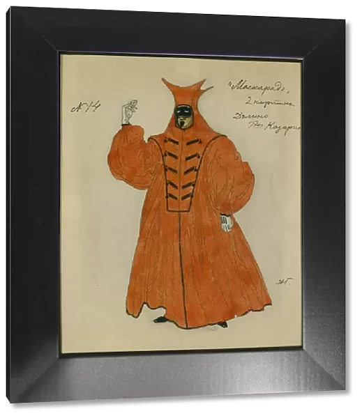 Costume design for the play The Masquerade by M. Lermontov, 1917. Artist: Golovin, Alexander Yakovlevich (1863-1930)