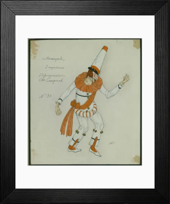 Framed Print : Costume design for the play The Masquerade by M. Lermontov, 1917. Artist: Golovin, Alexander Yakovlevich (1863-1930) Framed Print : Costume design for the play The Masquerade by M. Lermontov, 1917. Artist: Golovin, Alexander Yakovlevich (1863-1930)