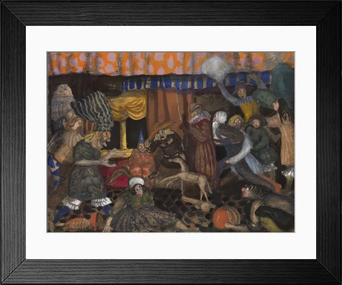 Framed Print : Childrens Masquerade, 1912. Artist: Grigoriev, Boris Dmitryevich (1886-1939) Framed Print : Childrens Masquerade, 1912. Artist: Grigoriev, Boris Dmitryevich (1886-1939)