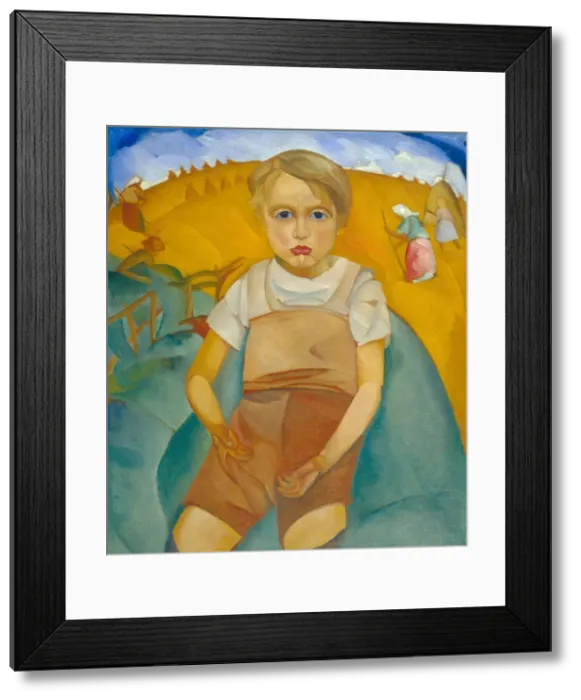 Framed Print : The worldling (Portrait of the son), 1920. Artist: Grigoriev, Boris Dmitryevich (1886-1939) Framed Print : The worldling (Portrait of the son), 1920. Artist: Grigoriev, Boris Dmitryevich (1886-1939)