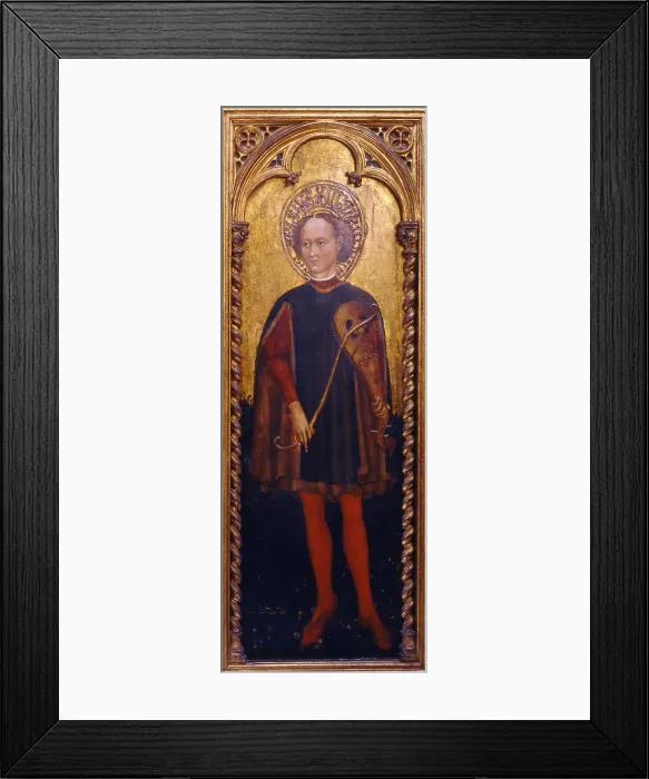 Framed Print : Saint Genesius of Rome, Second Half of the 15th cen Artist: Moretti, Cristoforo (active 1451-1485) Framed Print : Saint Genesius of Rome, Second Half of the 15th cen Artist: Moretti, Cristoforo (active 1451-1485)