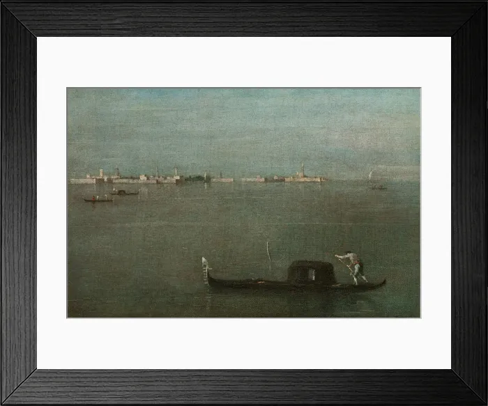 Framed Print : Gondolas on the Lagoon (Grey Lagoon), 1765. Artist: Guardi, Francesco (1712-1793) Framed Print : Gondolas on the Lagoon (Grey Lagoon), 1765. Artist: Guardi, Francesco (1712-1793)