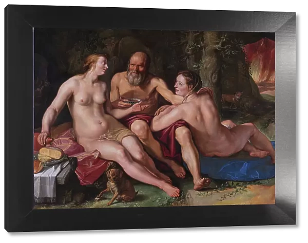 Lot and his Daughters, 1616. Artist: Goltzius, Hendrick (1558-1617)
