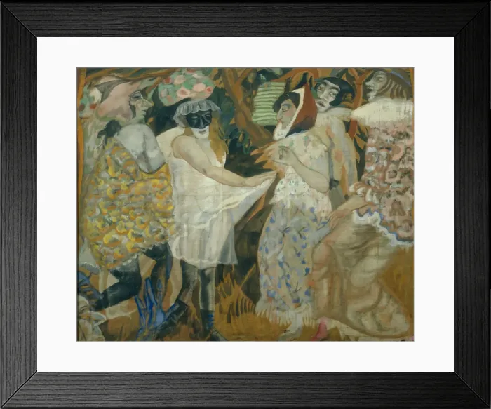 Framed Print : Masquerade, 1913-1914. Artist: Grigoriev, Boris Dmitryevich (1886-1939) Framed Print : Masquerade, 1913-1914. Artist: Grigoriev, Boris Dmitryevich (1886-1939)