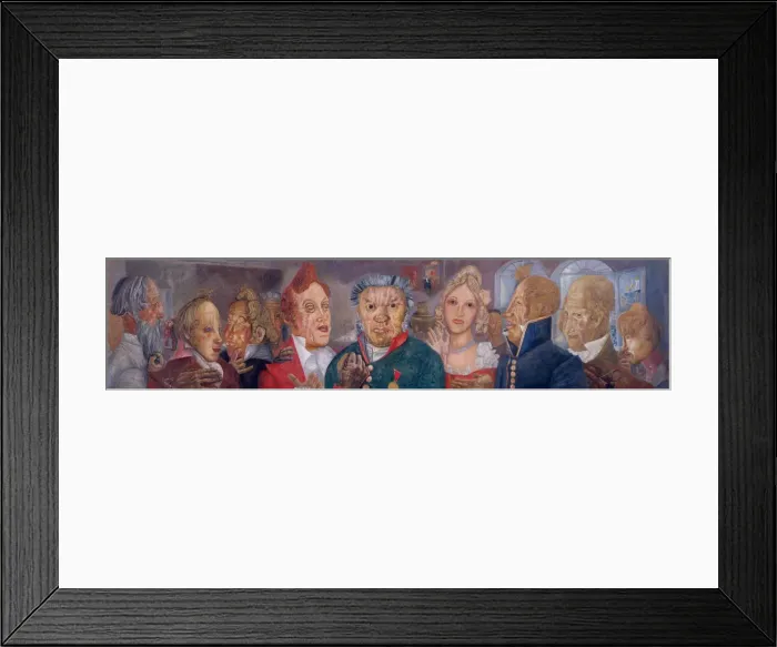 Framed Print : Persons of the comedy The Government Inspector by N. Gogol, 1933-1934. Artist: Grigoriev, Boris Dmitryevich (1886-1939) Framed Print : Persons of the comedy The Government Inspector by N. Gogol, 1933-1934. Artist: Grigoriev, Boris Dmitryevich (1886-1939)