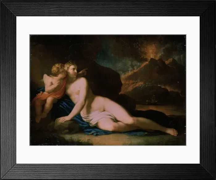 Framed Print : Venus and Cupid, 1804. Artist: Tischbein, Johann Friedrich August (1750-1812) Framed Print : Venus and Cupid, 1804. Artist: Tischbein, Johann Friedrich August (1750-1812)