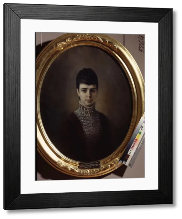 Framed Print : Portrait of Empress Maria Fyodorovna, Princess Dagmar of Denmark (1847-1928). Artist: Koshelev, Nikolai Andreyevich (1840-1918) Framed Print : Portrait of Empress Maria Fyodorovna, Princess Dagmar of Denmark (1847-1928). Artist: Koshelev, Nikolai Andreyevich (1840-1918)