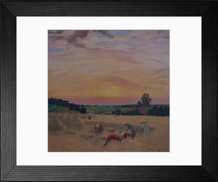 Framed Print : The Harvest, 1914. Artist: Kustodiev, Boris Michaylovich (1878-1927) Framed Print : The Harvest, 1914. Artist: Kustodiev, Boris Michaylovich (1878-1927)