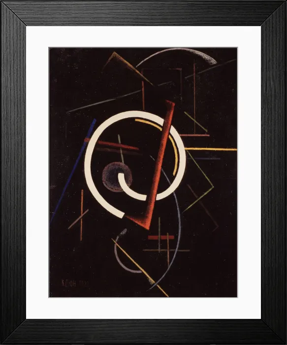 Framed Print : Linear structure, 1922. Artist: Klyun, Ivan Vassilyevich (1873-1942) Framed Print : Linear structure, 1922. Artist: Klyun, Ivan Vassilyevich (1873-1942)