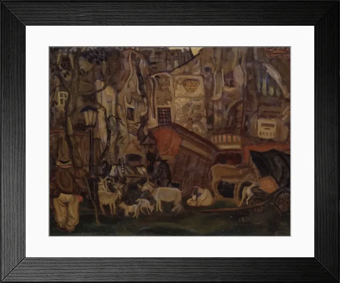 Framed Print : Old Paris, 1913. Artist: Grigoriev, Boris Dmitryevich (1886-1939) Framed Print : Old Paris, 1913. Artist: Grigoriev, Boris Dmitryevich (1886-1939)