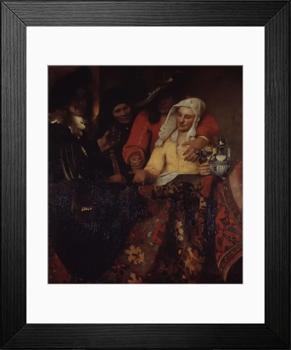 Framed Print : The Procuress, 1656. Artist: Vermeer, Jan (Johannes) (1632-1675) Framed Print : The Procuress, 1656. Artist: Vermeer, Jan (Johannes) (1632-1675)