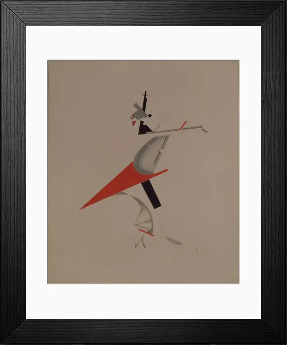 Framed Print : Ruffian. Figurine for the opera Victory over the sun by A. Kruchenykh, 1920-1921. Artist: Lissitzky, El (1890-1941) Framed Print : Ruffian. Figurine for the opera Victory over the sun by A. Kruchenykh, 1920-1921. Artist: Lissitzky, El (1890-1941)