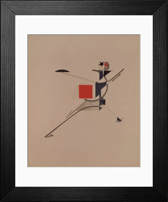 Framed Print : The New. Figurine for the opera Victory over the sun by A. Kruchenykh, 1920-1921. Artist: Lissitzky, El (1890-1941) Framed Print : The New. Figurine for the opera Victory over the sun by A. Kruchenykh, 1920-1921. Artist: Lissitzky, El (1890-1941)