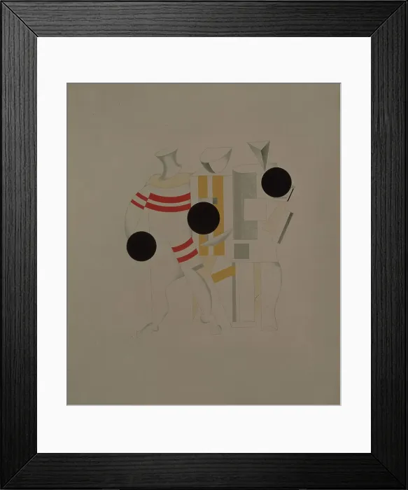 Framed Print : Sportsmen. Figurine for the opera Victory over the sun by A. Kruchenykh, 1920-1921. Artist: Lissitzky, El (1890-1941) Framed Print : Sportsmen. Figurine for the opera Victory over the sun by A. Kruchenykh, 1920-1921. Artist: Lissitzky, El (1890-1941)