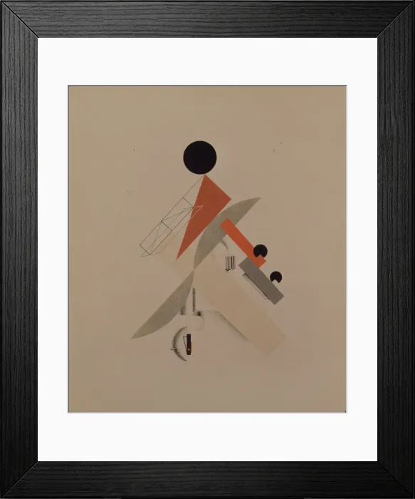 Framed Print : Globetrotter. Figurine for the opera Victory over the sun by A. Kruchenykh, 1920-1921. Artist: Lissitzky, El (1890-1941) Framed Print : Globetrotter. Figurine for the opera Victory over the sun by A. Kruchenykh, 1920-1921. Artist: Lissitzky, El (1890-1941)